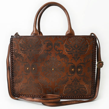 American Darling Tote Bag Beautifully Embossed Genuine Leather women bag